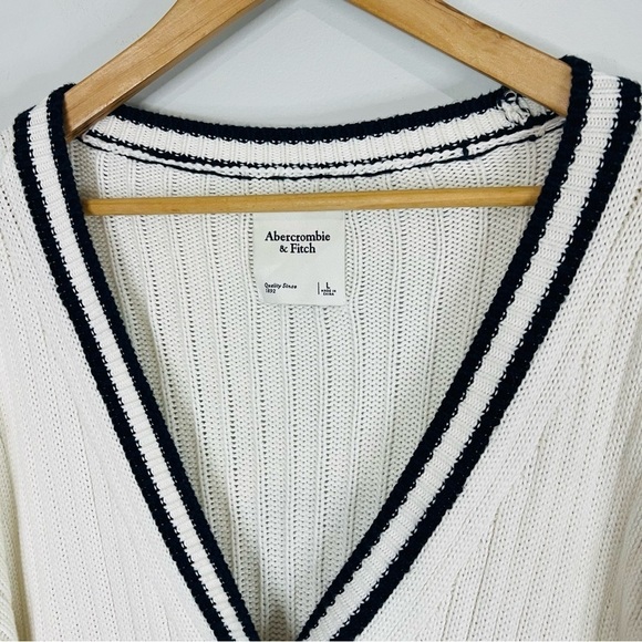 Abercrombie & fitch oversized cozy knit cardigan sweater size large - Picture 5 of 10